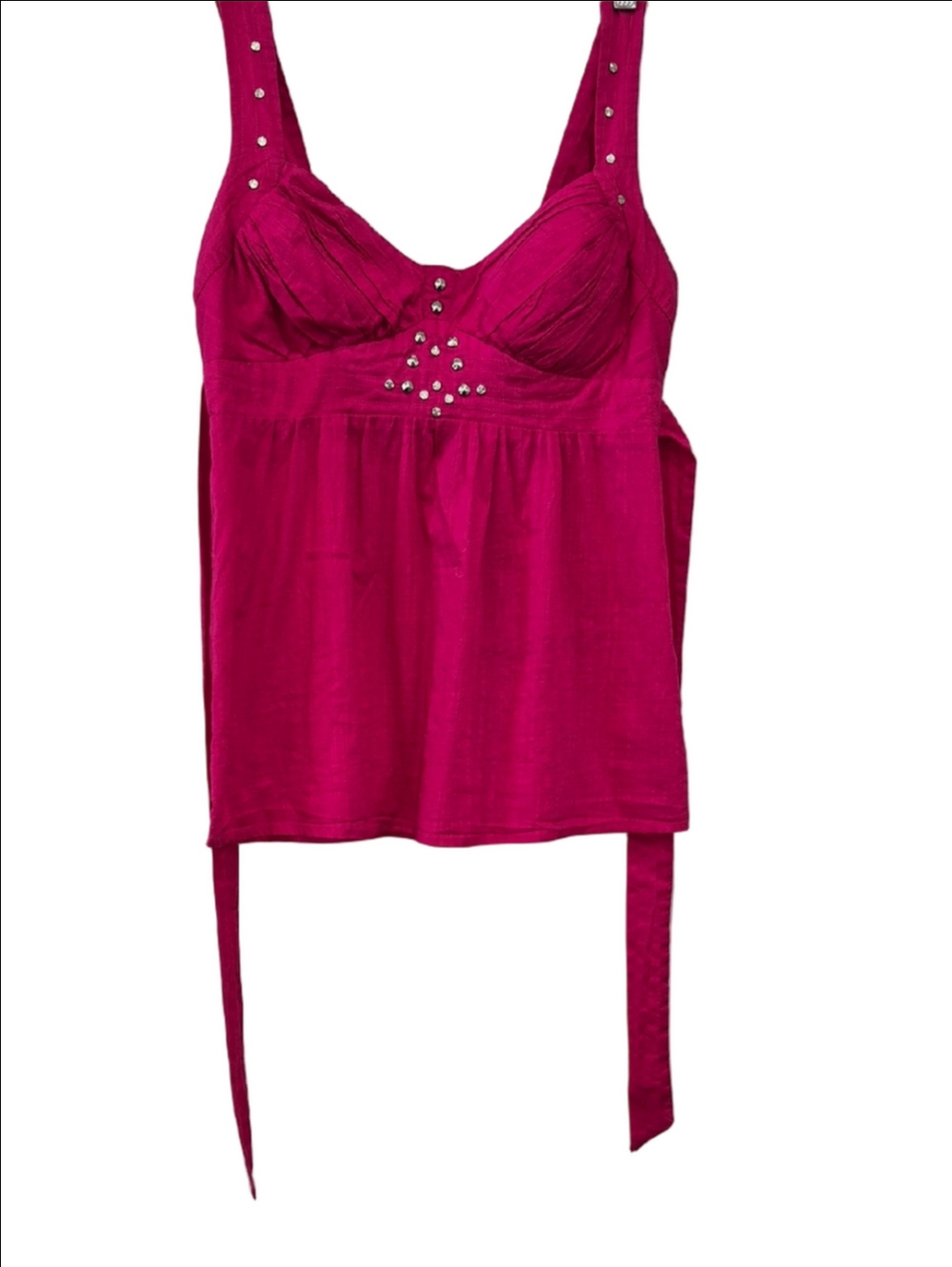 XOXO Hot Pink  Strappy  Camisole  With Crystal Embellishments